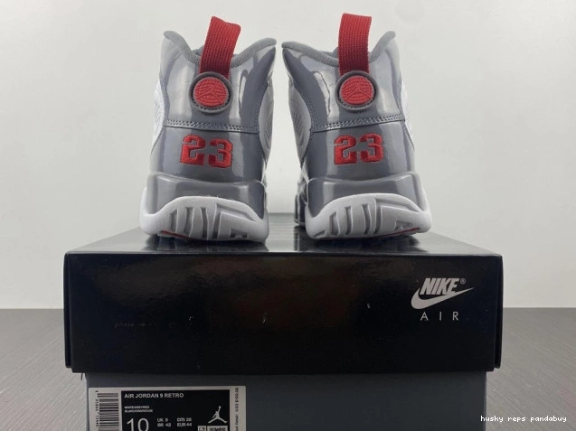 Rep Husky Jordan 9 Air Red CT8019-162 Fire 0626